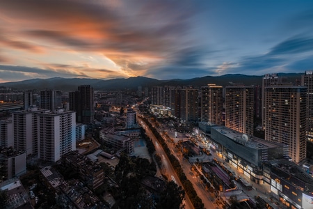 我的2019-昆明-夜景-风景-尼康 图片素材