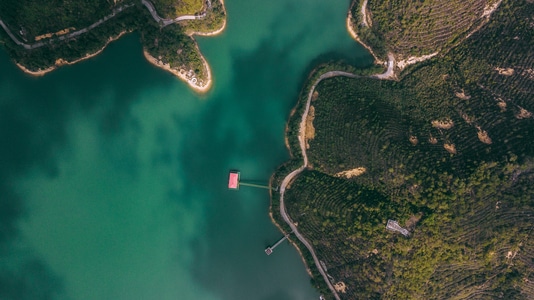 资源-水库-水蛇-水库-岛 图片素材