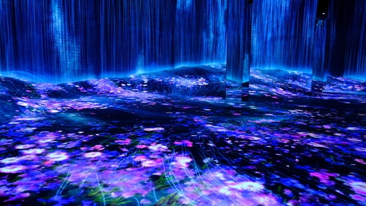 无界美术馆-地标-光影-色彩-风光 图片素材
