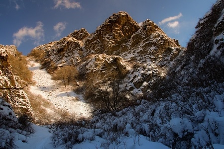 新疆-东天山-神龟峡谷-风景-风光 图片素材