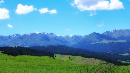 新疆-南山-小渠子-山-山峰 图片素材