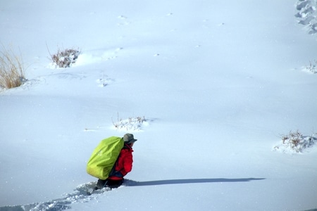 户外-徒步-风景-雪地-雪景 图片素材
