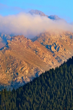 新疆-东天山-神鹰峡谷-户外-风光 图片素材