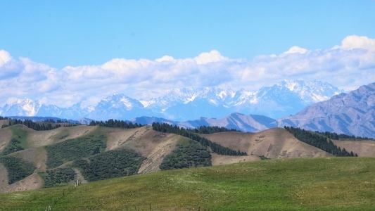 新疆-南山-风景-风光-自然 图片素材