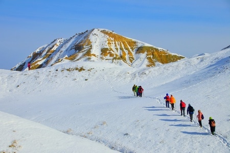 户外-徒步-风景-风光-雪地 图片素材