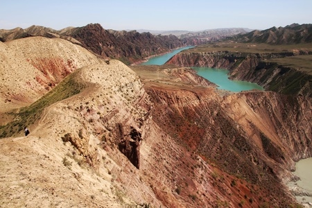 新疆-石河子-肯斯瓦特湖-风景-风光自然 图片素材