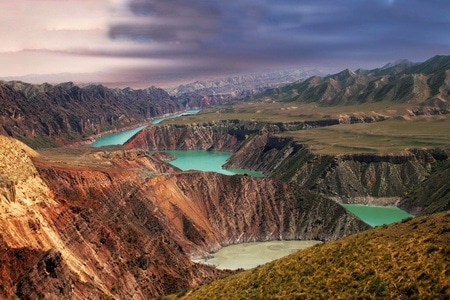 新疆-石河子-肯斯瓦特水库-风景-风光 图片素材