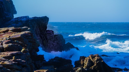 河山-心情-海之力量-海浪-海面 图片素材
