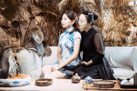 旗袍-复古-优雅-上海-人像 图片素材