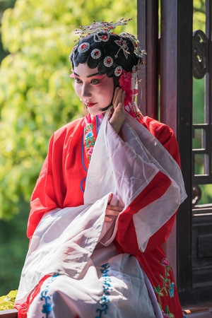美女-上海-戏曲-女性-美女 图片素材