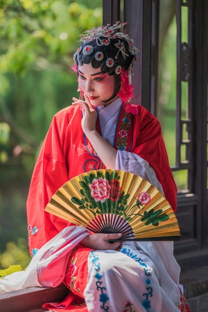 美女-上海-戏曲-女性-美女 图片素材