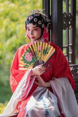 美女-上海-戏曲-女性-美女 图片素材