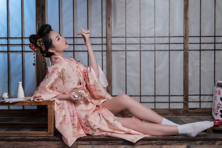 和风-上海-女人-女性-美女 图片素材