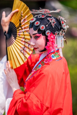 美女-上海-戏曲-女性-美女 图片素材