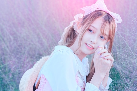 上海-公园-人像-美女-清新 图片素材