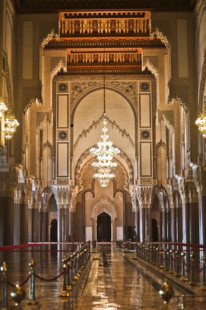 旅拍-几何-光影-哈桑二世清真寺-卡萨布兰卡 图片素材