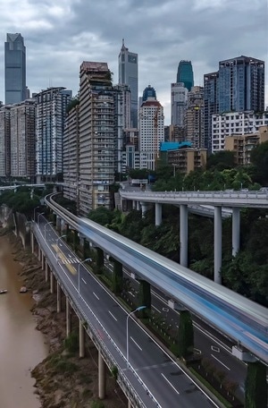 看你的城市-重庆-城市-轻轨-大厦 图片素材