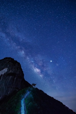 打卡挑战赛-风光-旅行-夜景-星空 图片素材