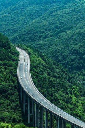 打卡挑战赛-风光-旅行-重庆-高速公路 图片素材