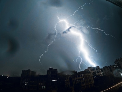 震撼-光影-艺术-雷电-自然 图片素材