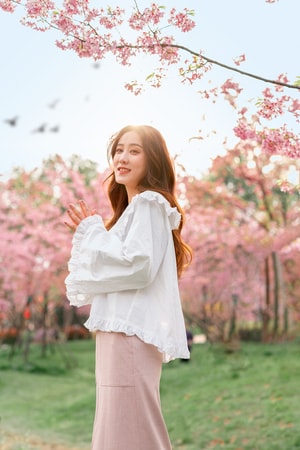 小清新-樱花-武汉-人像-索尼 图片素材