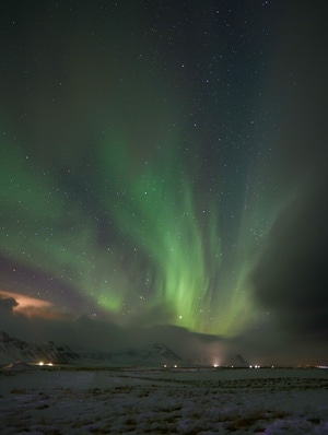 我的2019-冰岛-极光-山峰-山 图片素材