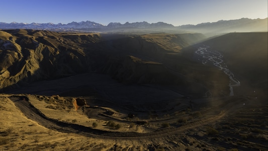 风光-新疆-安集海大峡谷-天山-峡谷 图片素材