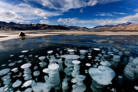 蓝-冰泡泡-风光-风光-风景 图片素材