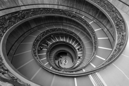 我的2019-意大利-罗马-旋转梯-楼梯 图片素材