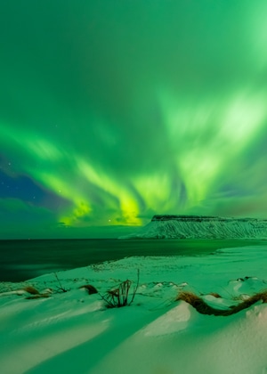 我要上封面-极光-冰岛-弱光-夜景 图片素材