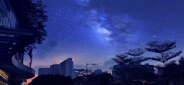 风光-天空-夜景-夜景-城市 图片素材