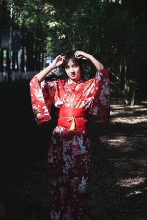 人像-和服-胶片-美女-女性 图片素材