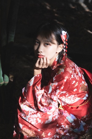 人像-和服-胶片-美女-女性 图片素材