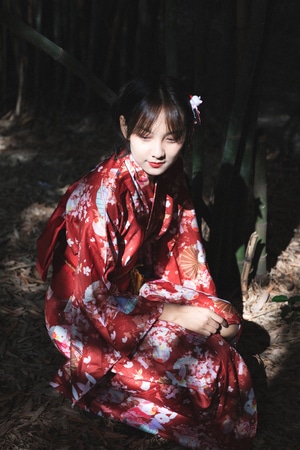 人像-和服-胶片-美女-女性 图片素材
