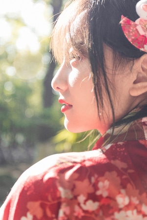 人像-和服-胶片-美女-女性 图片素材