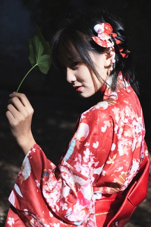 人像-和服-胶片-美女-女性 图片素材