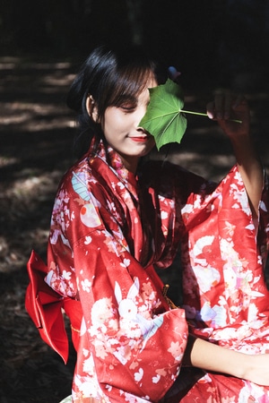 人像-和服-胶片-美女-女性 图片素材