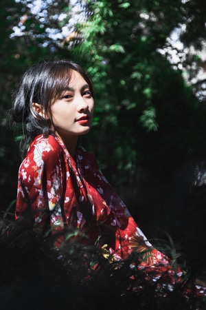 人像-和服-胶片-美女-女性 图片素材