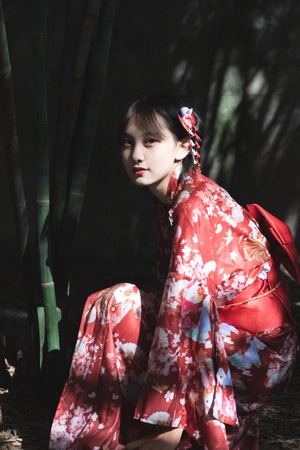 人像-和服-胶片-美女-女性 图片素材