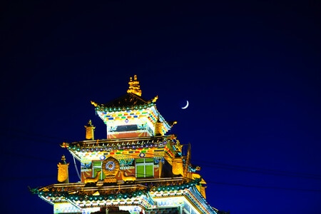 高原风光-色达-旅行-古建筑-阁楼 图片素材
