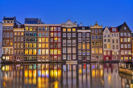旅行-小镇-河岸-阿姆斯特丹-景观 图片素材