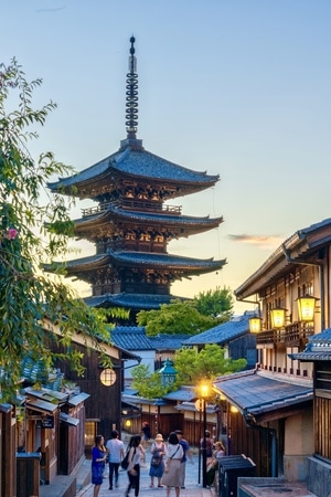 风光-京都-日本-日落-八坂塔 图片素材