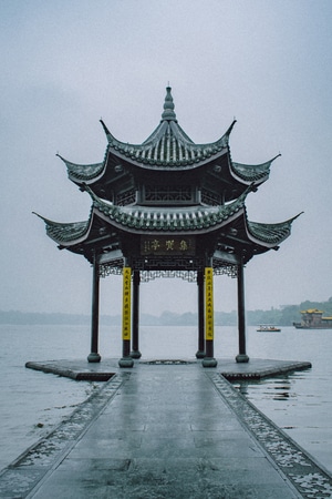 尼康-旅行-风景-西湖-集贤亭 图片素材