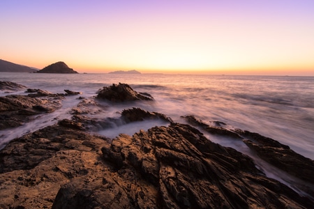 纹理-晨曦-黑岩角-深圳-风景 图片素材