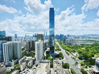 深圳市-晴天-城市-建筑-高楼 图片素材