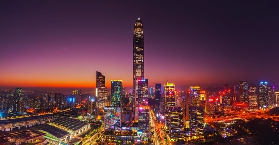 平安大厦-深圳-城市-夜景-城市 图片素材