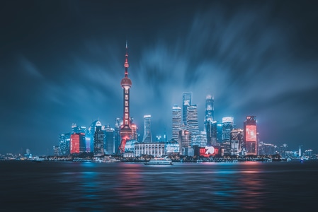 夜色-夜景-上海-魔都-胶片 图片素材