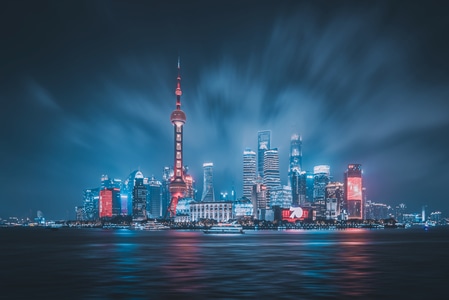 夜色-夜景-上海-魔都-胶片 图片素材