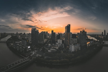 城市风光-都市风景-天空-云-色彩 图片素材