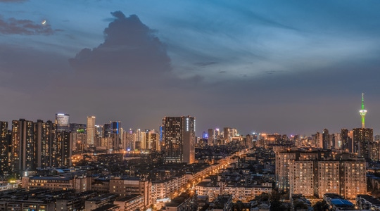 灯-天空-夏天-城市-旅行 图片素材